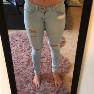 Light ripped jeans